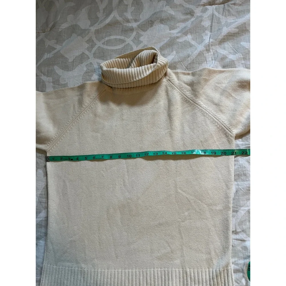Belinda Robertson Ivory‎ cream Cashmere Turtleneck sweater small